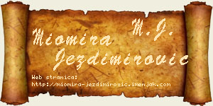 Miomira Jezdimirović vizit kartica